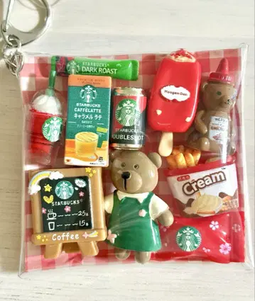 가챠 파우치 카페풍 데코레이션 부품 데코 부품 레드 계열 빨간색 계열