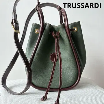 TRUSSARDI (트루사르디) 그린 가죽 버킷형 숄더백