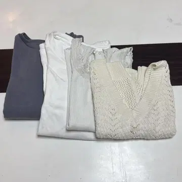 여성용 상의 묶음 판매 4점