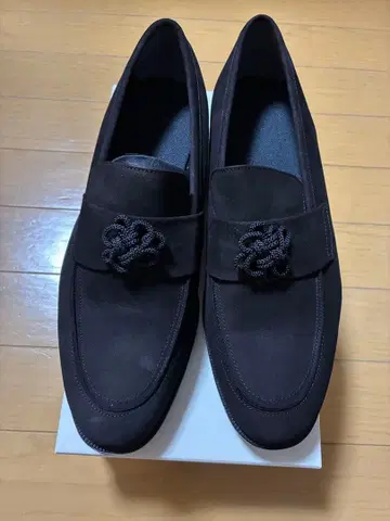 이치모쿠 다크 브라운 스웨이드 로퍼 26.5cm EEE