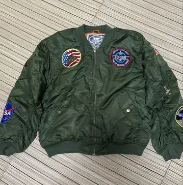 올리브 그린 MA-1 자켓 NASA TOPGUN