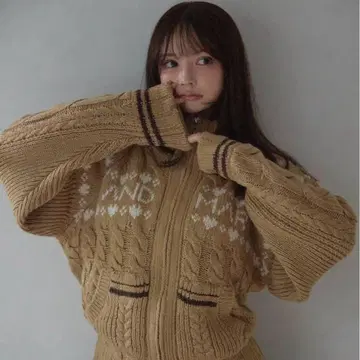 ANDMARY Mary knit cowichan camel