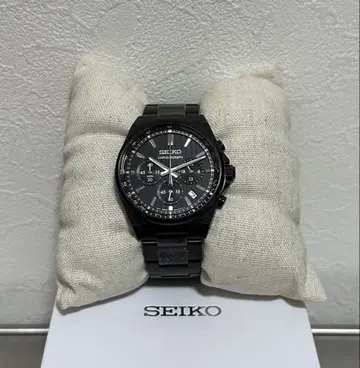 SEIKO 크로노그래프 S 시리즈 블랙 손목시계