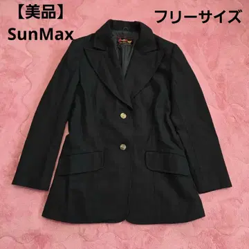 [ 새상품급 ] SunMax 블랙 테일러드 자켓 블랙 심플 프리 사이즈
