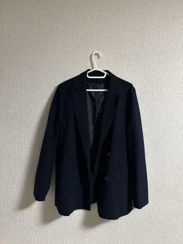 네이비 더블 브레스트 자켓