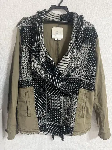 Anthropologie (Hei Hei) 패치워크 밀리터리 자켓