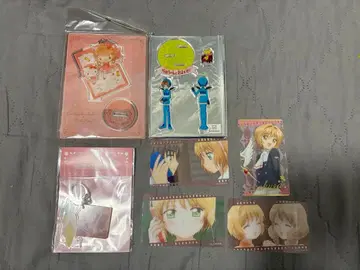 미사용 카드캡터 사쿠라 CLAMP 아크릴 스탠드 스티커 아크릴 키링 소랑