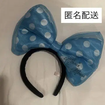 디즈니 빅 리본 스카이블루 머리띠 미니