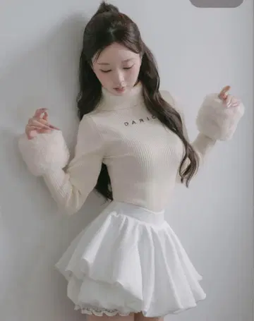 Darich 스무스 퍼 리브 니트탑 IVO