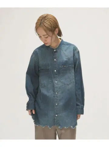 Lee x maturely 데미지&리페어 웨스턴 셔츠