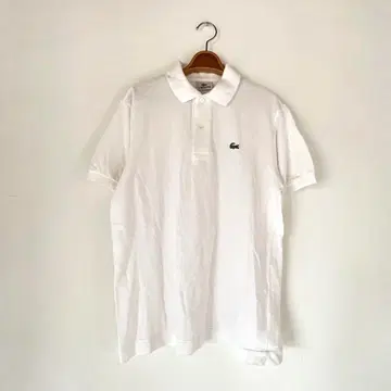 LACOSTE 화이트 피케 셔츠 사이즈 3