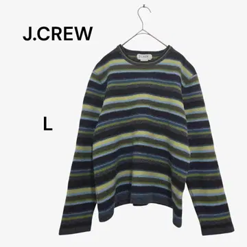 제이크루 J.CREW 램스울 스웨터 스트라이프 L 레나운