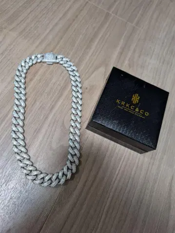 KRK&CO 실버 체인 목걸이 하자품