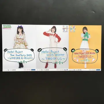 2054 모닝구무스메 야마자키 아이 생사진 3장 세트
