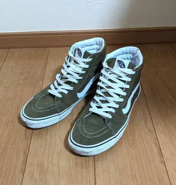 Vans 카키 하이컷 스니커즈