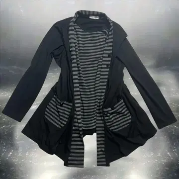 00s 보더 롱t 가디건 다크코어 y2k 락 펑크