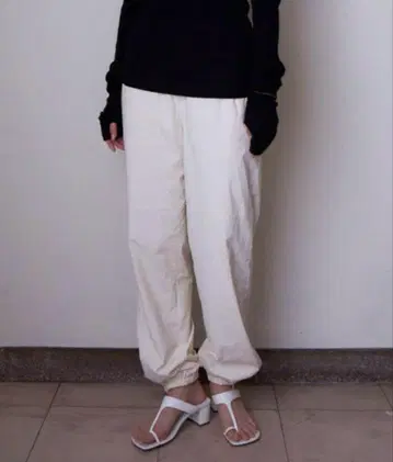[ 새상품 ] enof nylon pants 화이트 L 사이즈