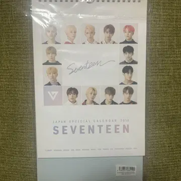 SEVENTEEN 세븐틴 세부치 달력 2018 미사용