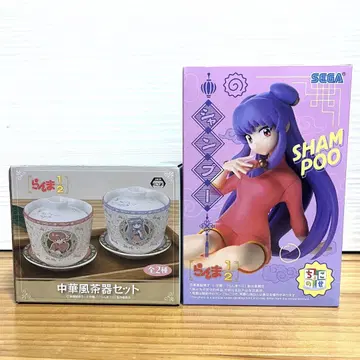 [ 미개봉품 익명 배송 ] 란마 1/2 샴푸 브라운 피규어 2종