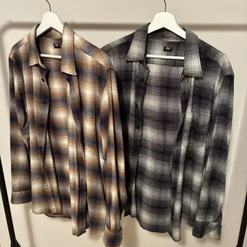 UNIQLO 체크 셔츠 2세트