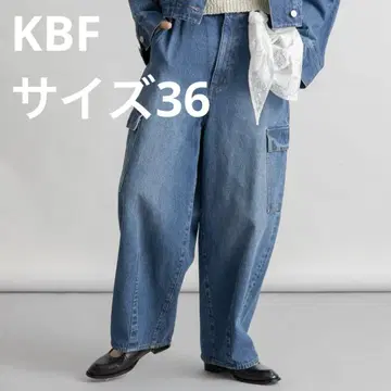 [ KBF ] 커브 카고 데님 사이즈 36