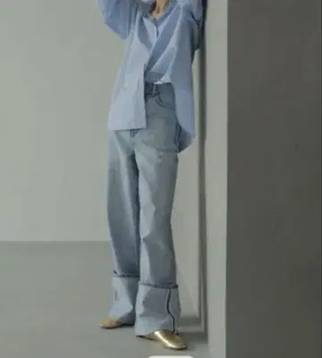 EDWIN x ETRE TOKYO CORE 데님 와이드 팬츠