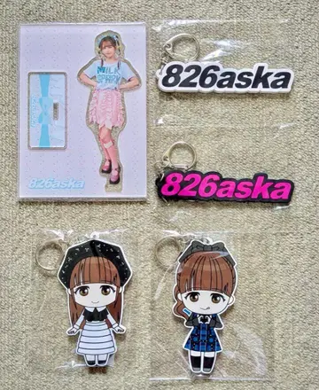 미개봉 826aska 아크릴 스탠드 + 키링 4개 세트