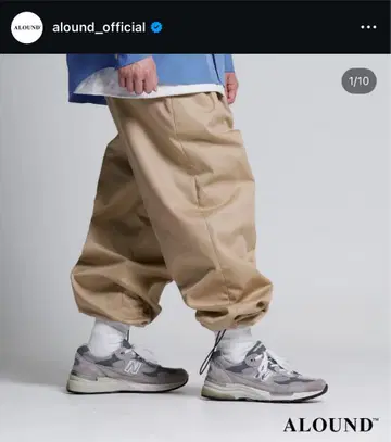 [새상품] ALOUND TWOTUCK TAPEREDCHINO PANTS