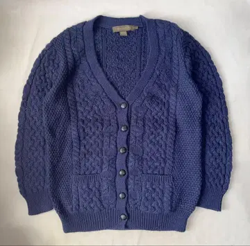 아일랜드제 메리노울 아란 니트 가디건 피셔맨