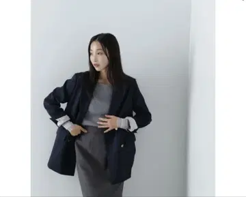 내추럴 뷰티 베이직 2024년 신상 더블 브레스트 자켓