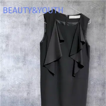 새상품급 BEAUTY&YOUTH 블랙 슬리브리스 원피스 드레스 행사용