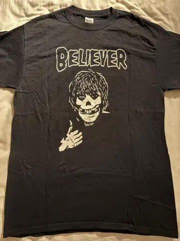 ken yokoyama BELIEVER 스컬T셔츠 블랙