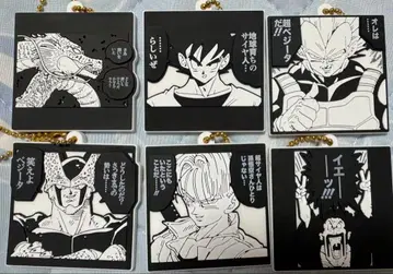 드래곤볼 40주년 기념 고무 마스코트 비스킷 6개 세트