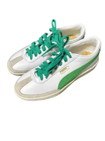 PUMA OSLO-CITY 화이트/그린 스니커즈