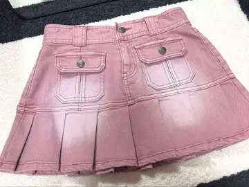 KIRSH 키르시 데님 플리츠 미니 스커트 y2k