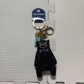 비즈 장식 곰 키링