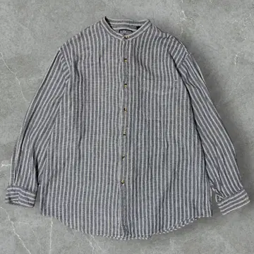 [레어/90s] LANDS' END 랜드스 엔드 노카라 스트라이프 셔츠
