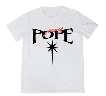 POPE T셔츠 짧은 기장 구제 의류