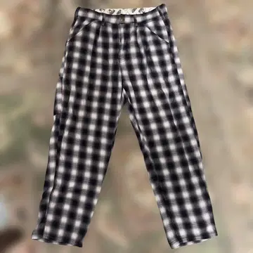 BEN DAVIS 체크 무늬 팬츠 M