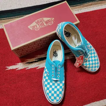레어 30cm VANS Era Checkerboard Scuba Blue
