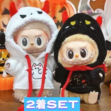 러브브 LABUBU Labubu 의류 인형 옷 할로윈 유령 2개 세트