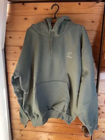 새상품 letloose 레트루스 후드티 카키 XL