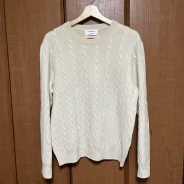 UNITED ARROWS 캐시미어 100% 케이블 짜임 스웨터