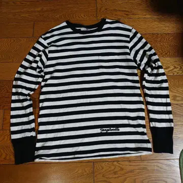 GANGSTERVILLE 양면 자수 보더 롱 T