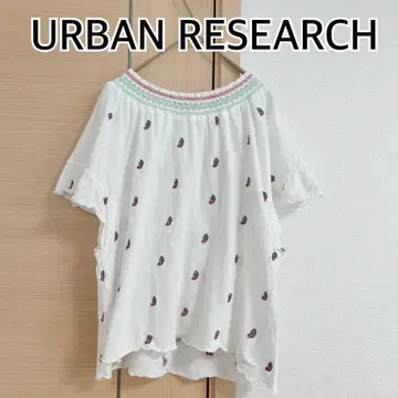 URBAN RESEARCH 어반 리서치 반팔 블라우스 화이트