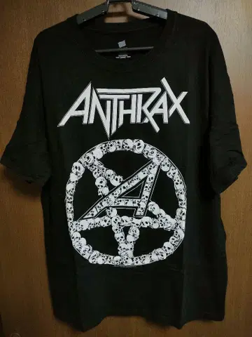 ANTHRAX 2012 스컬 티셔츠 앤스랙스 밴드 메탈
