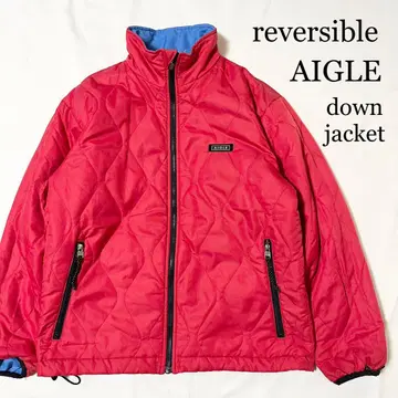 AIGLE 에이글 리버서블 다운 자켓 패딩 자켓 아웃도어