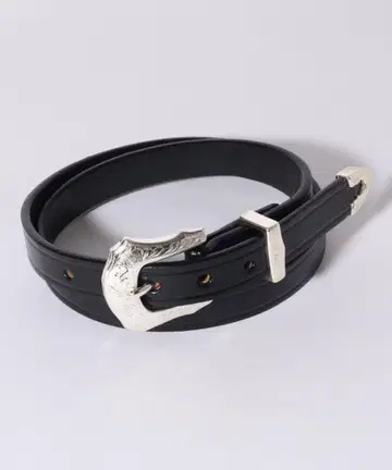TORY LEATHER 3-Piece Silver Buckle Belt