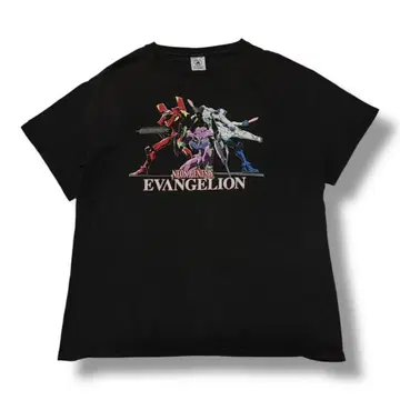90s EVANGELION 초호기 2호기 0호기 개조 티셔츠 L