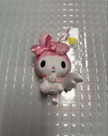 [택 포함] 마이멜로 마이멜로디 천사 마스코트 봉제 인형